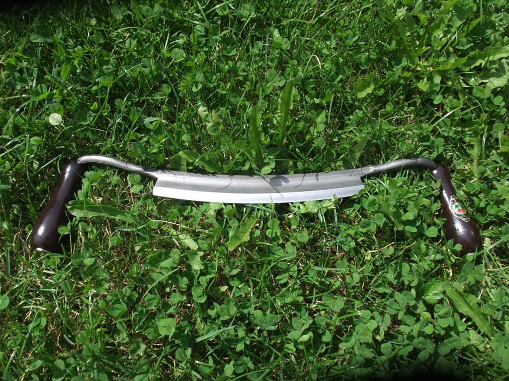 Zugmesser Messer Ziehmesser gebogener Schneide 250 mm Schäleisen 
